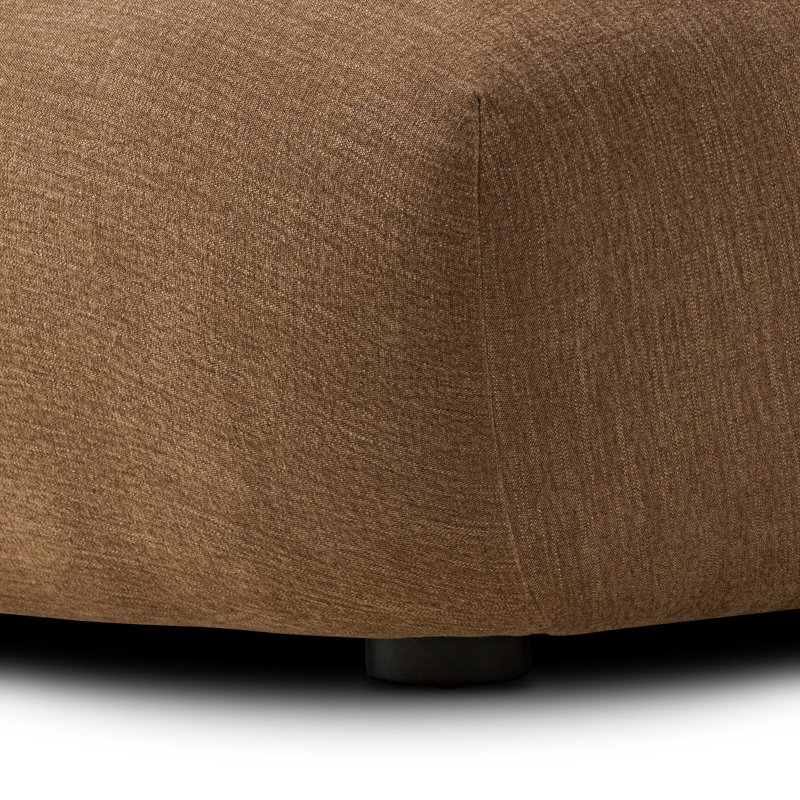 Upholstered Chaise Lounge, Laughlin Ochre 97% Polyester/3% Flax-Linen