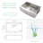 33"L x 22"W Farmhouse / Apron Single Bowl Stainless Steel Workstation Kitchen Sink-125018886-125018888