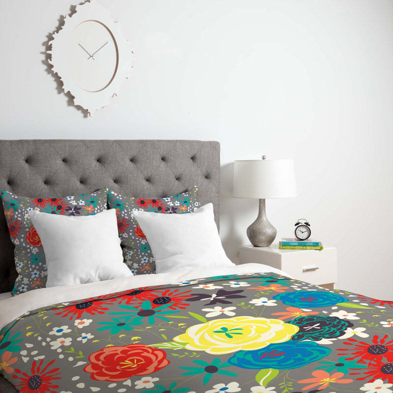 Housse de couette blooming love, Housse de couette pour très grand lit, Poids léger