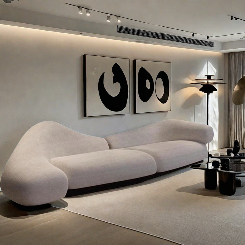 Canapé Modern, H 35,43 po x l 141,73 po x P 39,37 po