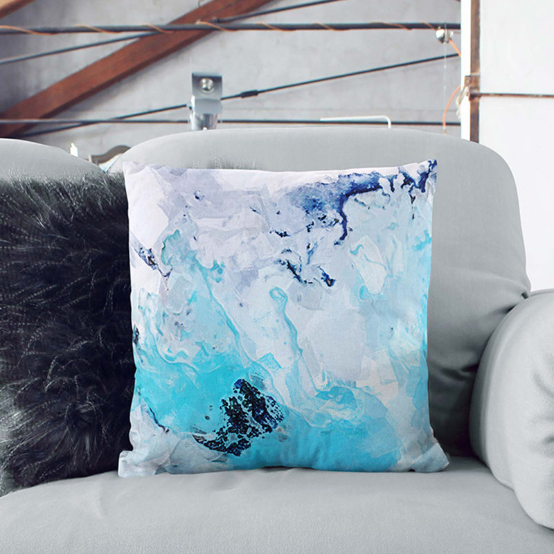 Square Throw Cushion, 40cm H x 40cm W x 15cm D