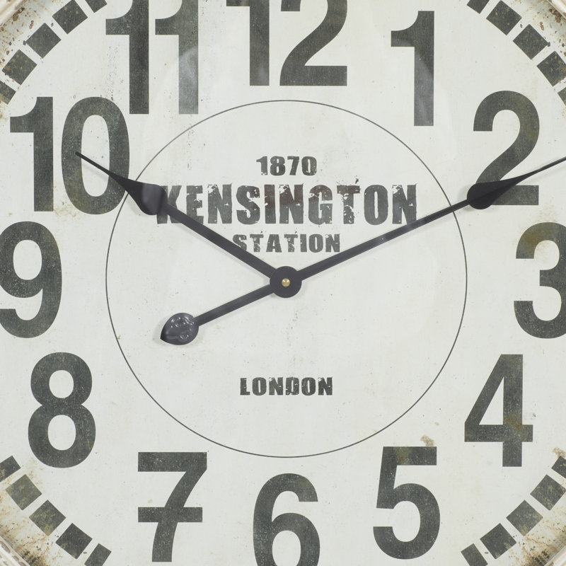Horloge murale blanche Delgado