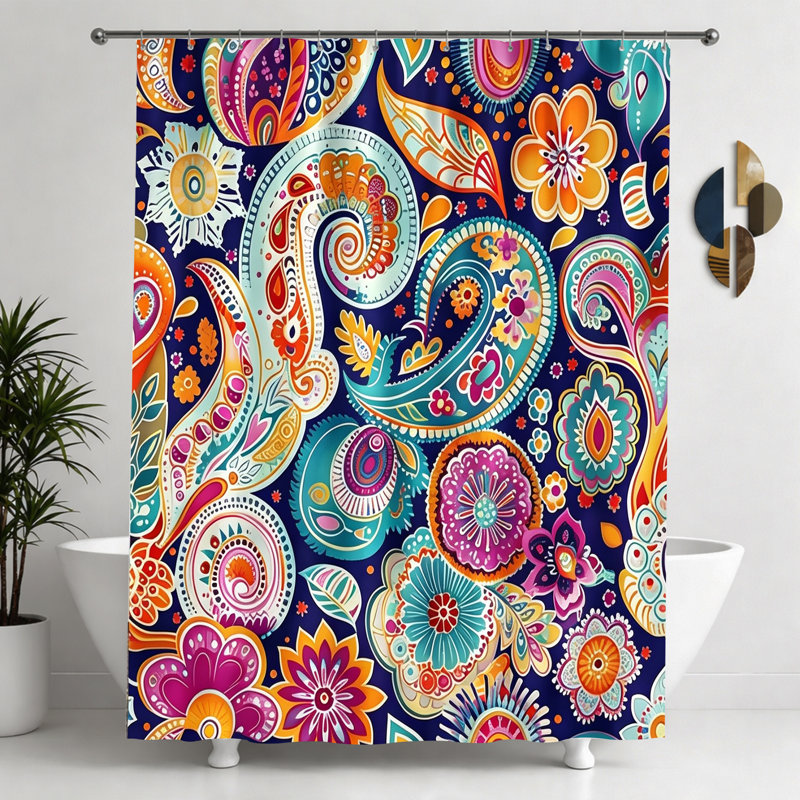 Rideaux de douche avec crochets inclus