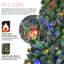  Arbre de Noël en PVC avec 280 lumières DEL Wi-Fi Music Sync - Contrôle de l'application, 917 pointes, branches articulées, effets bicolores, support en métal-1512916601