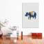 Hippopotamus Blue & Yellow - Print-52799550-52799551