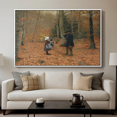The Woodman and his Children, 1886-Hans Andersen Brendekilde-Framed Gallery Wrapped Canvas