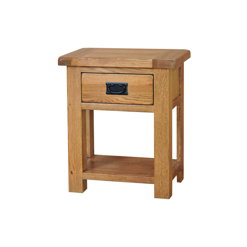50cm W Solid Wood Bedside Table