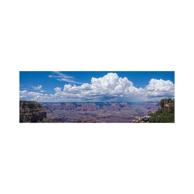 View Of Clouds Over Canyon, Grand Canyon, Arizona, USA - Wrapped Canvas Panoramic Print, 30.48 cm H x 91.44 cm W
