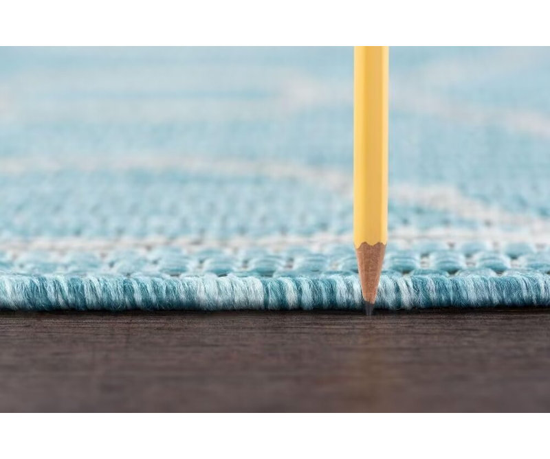 Tapis intérieur / extérieur rectangulaire avec envers antidérapant Owenby, Rectangle 5 pi 3 po x 7 pi 3 po