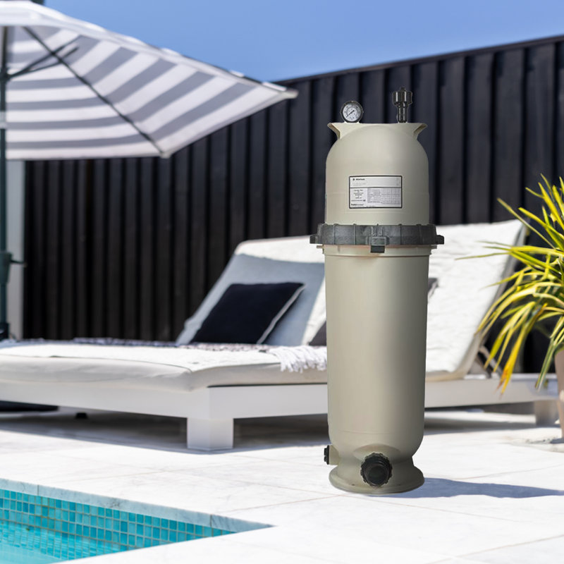 Pentair High Flow Coreless Cartridge Pool Filter Tank w/ Spring Loaded Lock Ring