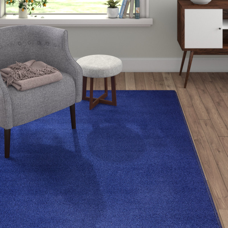 Fancy Tufted Blue Rug, Rectangle 160 x 240cm