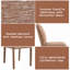 Ensemble de 2 chaises d'appoint en chenille Lidi Brown