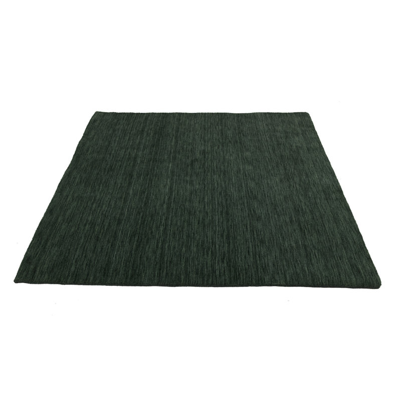 Gainesboro Hand Loomed Gabbeh Rug, 100% Wool, Solid Color, Fade & Stain Resistant, Durable, All Sizes, India-Made.