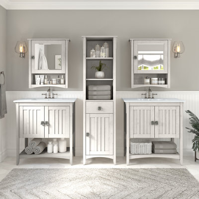 Ensemble de meuble-lavabo simple 32 "avec miroir 