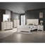 Meuble de chambre à coucher 1 tiroir contemporain à cinq tiroirs avec finition beige et gris rustique