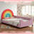 Velvet Twin Daybed, Rainbow Princess Bed