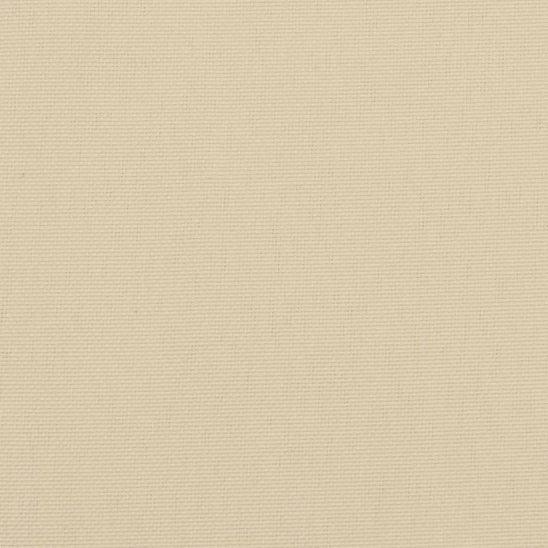  Ensemble de 4 coussins de chaise à dossier bas en tissu Oxford beige (100% polyester)