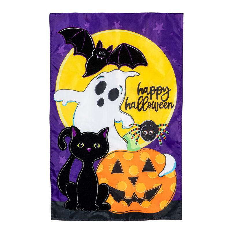 Drapeau d'Halloween amis de la maison
