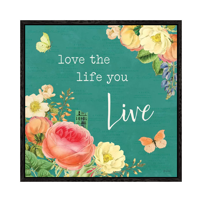Garden District II 1 Piece Wall Art on Canvas, 93.98cm H x 93.98cm W x 3.81cm D, Black Framed
