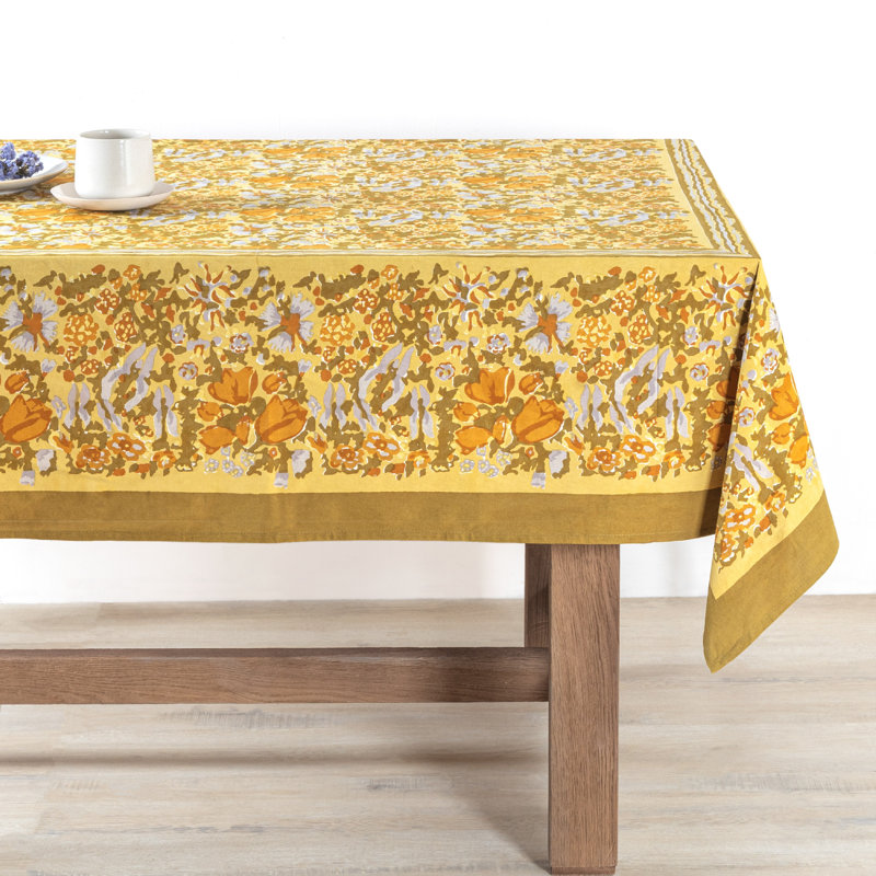 Leana Tablecloth, 71" Square, Floral 1