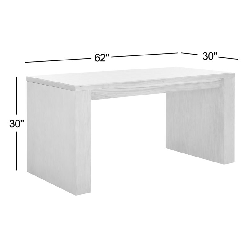 Deborah Solid Wood Writing Desk, Brown