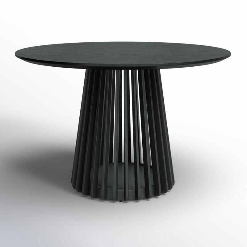 Table de salle à manger Burgal, Noir