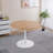 42.1" Round Tulip Dining Table Mid-Century Mdf Top 4-6 Person Pedestal-1882128649-1882128663