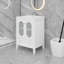 Ensemble de meuble-lavabo moderne simple avec un tiroir et deux portes en verre