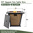 28" Propane Gas Fire Pit Table, 50000 BTU Square Steel Fire Pit  For Outside Patio Deck Garden Courtyard -Brown