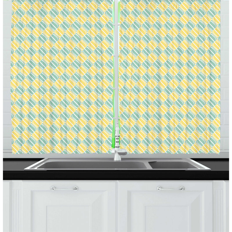 Ruffled Kitchen Curtain