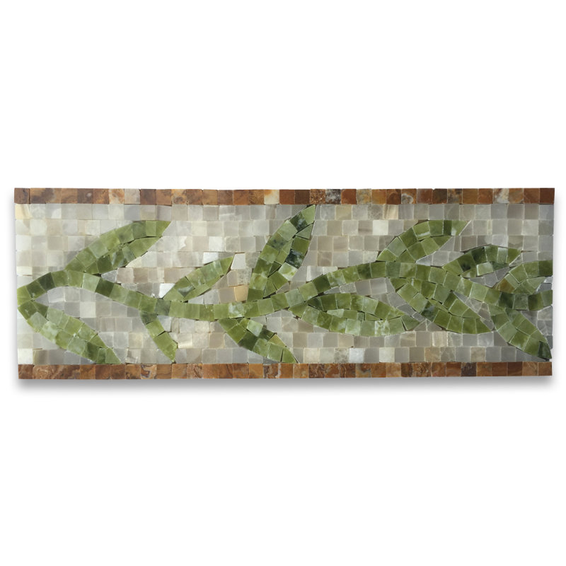 5" x 13.4" Marble Mosaic Wall & Floor Tile