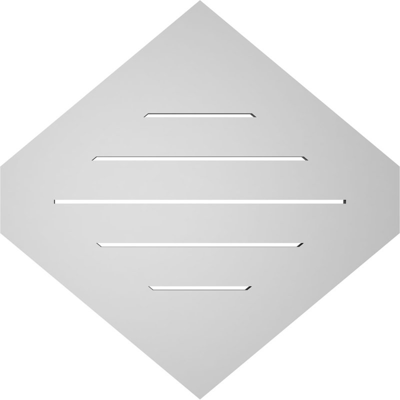 Pente verticale verticale en uréthane Signature, H 1 po x l 26 po x L 26 po