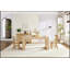 Table de salle à manger Farmhouse Kitchen pour 4 à 6 personnes, rectangulaire avec pieds en bois robuste et garniture en bois aggloméré, facile à assembler