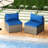 2-Piece Modern Outdoor Sectional Sofa Set-114796998-114796999