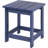 Adirondack Square Outdoor Side Table  Pool Composite Patio Table HDPE End Tables For Backyard Pool Indoor Companion  Easy Maintenance & Weather Resistant