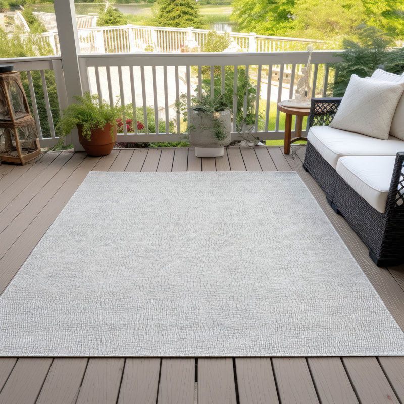 Tapis intérieur / extérieur lavable à la machine Chayden ACN1058, Rectangle 10 pi x 14 pi
