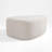 Caras Upholstered Light Sand Triangular Compression Ottoman No Assembly Required-109241972