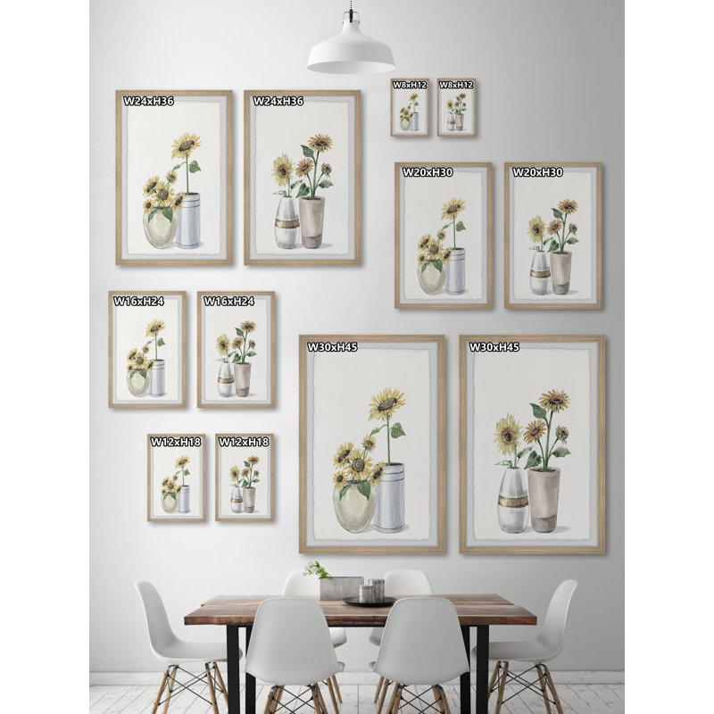 Tournesol Joy Diptych, L 30 po x H 45 po