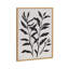Art mural floral noir et blanc-366318415-366318414
