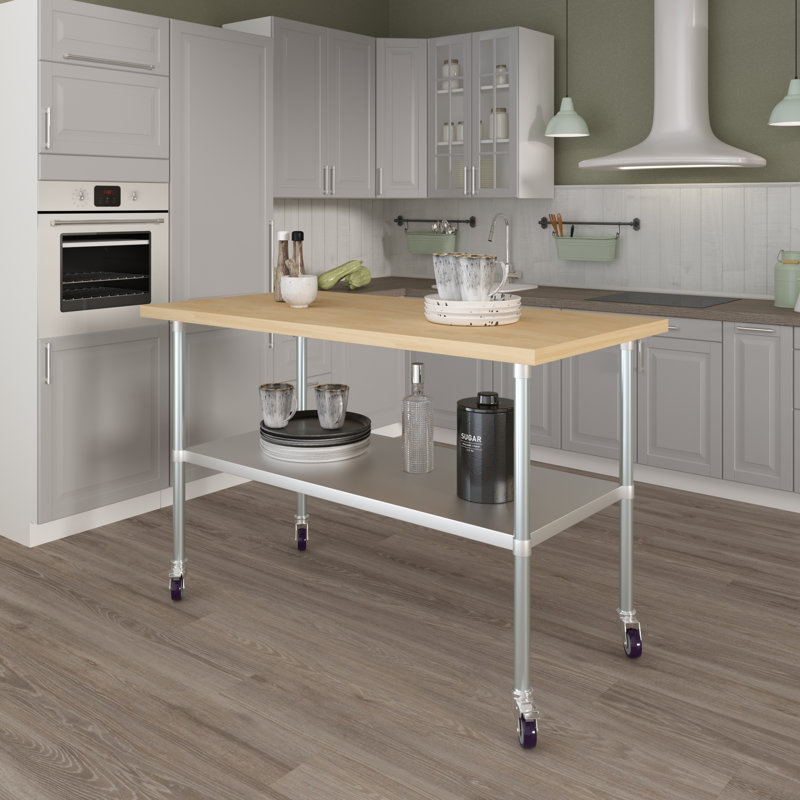 Tables de travail en bois Amgood H 38 po, 38 po x L 60 po x P 30 po
