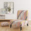 Fauteuil de chambre d'appoint en velours