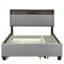 Upholstered Platform Bed with Storage Headboard-725558686