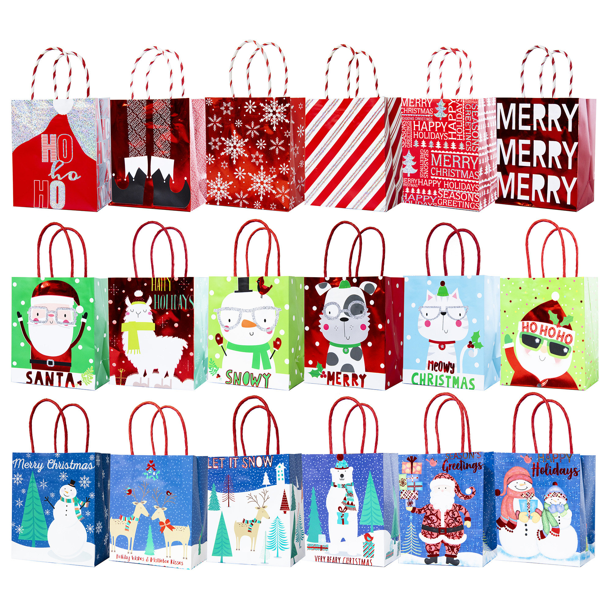 Northlight Paper Christmas Gift Bags | Wayfair