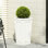 Jardinière - attrait extérieur avec oxyde de magnésium blanc antique. 16 po Profondeur, largeur, hauteur de 30,5 po, oxydation de 26,79 lb pour les paysages. 15,74 profondeur x largeur 31,4