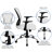 Mid-Back Mesh Swivel Task Office Chair with Chrome Base and Arms-1829379547