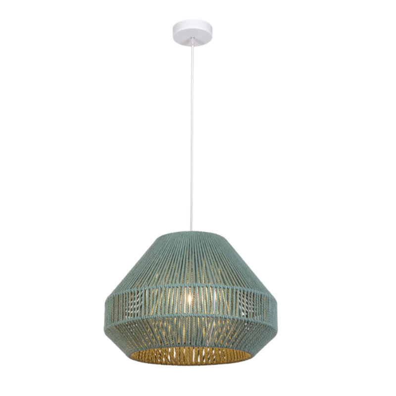 Torney 1 - Light Dome Pendant, 30cm H x 40cm W x 40cm D, Green