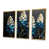 Toile avec cadre flottant or