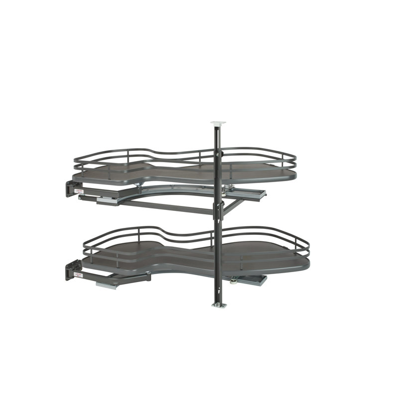 Rev-A-Shelf Contemporary Cloud 2-Shelf Blind Corner Organizer for Blind Right Cabinet, 33" W