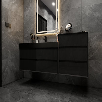 Golitz 43'' Single Bathroom Vanity with Stainless Steel Top