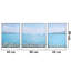 Décor de toile encadrée "Blue Bliss Boat & Floral Trio"